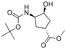 (1R,2S,4R)-N-Boc-1-氨基-2-羥基環(huán)戊烷-4-羧酸甲酯結(jié)構(gòu)式_321744-17-6結(jié)構(gòu)式