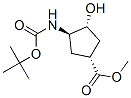 (1R,2R,4R)-N-Boc-1-氨基-2-羥基環(huán)戊烷-4-羧酸甲酯結(jié)構(gòu)式_321744-18-7結(jié)構(gòu)式