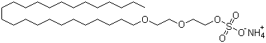 十二醇聚乙二醇硫酸酯銨鹽結(jié)構(gòu)式_32612-48-9結(jié)構(gòu)式