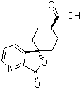 反式-7’-氧代-螺[環(huán)己基-1,5’(7’H)-呋喃并[3,4-b]吡啶]-4-羧酸結(jié)構(gòu)式_328233-13-2結(jié)構(gòu)式
