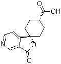順式-3’-氧代-螺[環(huán)己基-1,1’(3’H)-呋喃并[3,4-c]吡啶]-4-羧酸結(jié)構(gòu)式_328233-46-1結(jié)構(gòu)式