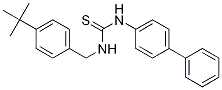 1-(Biphenyl-4-yl)-3-(4-tert-butylbenzyl)thioureaStructure,330591-83-8Structure 1-(Biphenyl-4-yl)-3-(4-tert-butylbenzyl)thiourea Structure,330591-83-8Structure