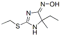 4H-imidazol-4-one,5-ethyl-2-(ethylthio)-1,5-dihydro-5-methyl-,oxime(9ci)Structure,330601-26-8Structure 4H-imidazol-4-one,5-ethyl-2-(ethylthio)-1,5-dihydro-5-methyl-,oxime(9ci) Structure,330601-26-8Structure