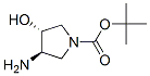(3R,4R)-3-氨基-4-羥基吡咯烷-1-羧酸叔丁酯結(jié)構(gòu)式_330681-18-0結(jié)構(gòu)式