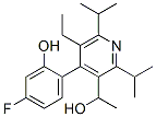 3-Pyridinemethanol, 5-ethyl-4-(4-fluoro-2-hydroxyphenyl)-a-methyl-2,6-bis(1-methylethyl)-Structure,334992-03-9Structure 3-Pyridinemethanol, 5-ethyl-4-(4-fluoro-2-hydroxyphenyl)-a-methyl-2,6-bis(1-methylethyl)- Structure,334992-03-9Structure