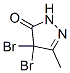 4,4-Dibromo-3-methyl-2-pyrazolin-5-oneStructure,33549-66-5Structure 4,4-Dibromo-3-methyl-2-pyrazolin-5-one Structure,33549-66-5Structure