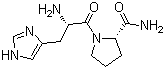 (2S)-1-[(2S)-2-氨基-3-(3H-咪唑-4-基)丙酰基]吡咯烷-2-甲酰胺結(jié)構(gòu)式_33605-69-5結(jié)構(gòu)式