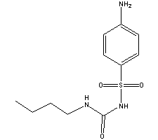 氨磺丁脲結(jié)構(gòu)式_339-43-5結(jié)構(gòu)式