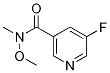 5-Fluoro-n-methoxy-n-methyl-3-pyridinecarboxamideStructure,342602-54-4Structure 5-Fluoro-n-methoxy-n-methyl-3-pyridinecarboxamide Structure,342602-54-4Structure