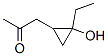 2-Propanone,1-(2-ethyl-2-hydroxycyclopropyl)-(9ci)Structure,343313-30-4Structure 2-Propanone,1-(2-ethyl-2-hydroxycyclopropyl)-(9ci) Structure,343313-30-4Structure