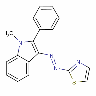 1-Methyl-2-phenyl-3-(thiazol-2-ylazo)-1h-indoleStructure,34367-95-8Structure 1-Methyl-2-phenyl-3-(thiazol-2-ylazo)-1h-indole Structure,34367-95-8Structure
