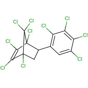 5-(Tetrachlorophenyl)-1,2,3,4,7,7-hexachloro-2-norborneneStructure,34571-15-8Structure 5-(Tetrachlorophenyl)-1,2,3,4,7,7-hexachloro-2-norbornene Structure,34571-15-8Structure