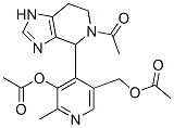 (9ci)-5-乙?；?4-[3-(乙?；趸?-5-[(乙?；趸?甲基]-2-甲基-4-吡啶]-4,5,6,7-四氫-1H-咪唑并[4,5-c]吡啶結(jié)構(gòu)式_34594-38-2結(jié)構(gòu)式