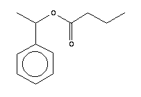 丁酸-1-苯乙酯(9CI)結(jié)構(gòu)式_3460-44-4結(jié)構(gòu)式