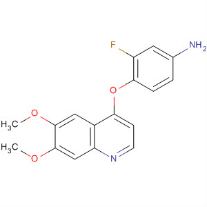 4-((6,7-Dimethoxyquinolin-4-yl)oxy)-3-fluorobenzenamine Structure,347161-74-4Structure