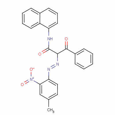 N-(1-萘)-2-[(2-硝基-對甲苯)氮雜]-3-氧代-3-苯基丙酰胺結(jié)構(gòu)式_34791-88-3結(jié)構(gòu)式