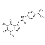 2-(1,3-Dimethyl-2,6-dioxo-1,2,3,6-tetrahydro-7h-purin-7-yl)-n-(4-isopropylphenyl)acetamideStructure,349085-38-7Structure 2-(1,3-Dimethyl-2,6-dioxo-1,2,3,6-tetrahydro-7h-purin-7-yl)-n-(4-isopropylphenyl)acetamide Structure,349085-38-7Structure
