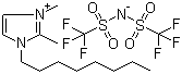 1-辛基-2, 3-二甲基咪唑雙三氟甲磺酰亞胺鹽結(jié)構(gòu)式_350493-09-3結(jié)構(gòu)式