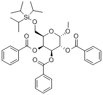 Methyl-6-o-(triisopropylsilyl)-2,3,4-tri-o-benzoyl-a-d-galactopyranosideStructure,356060-82-7Structure Methyl-6-o-(triisopropylsilyl)-2,3,4-tri-o-benzoyl-a-d-galactopyranoside Structure,356060-82-7Structure