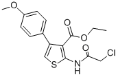 2-(2-氯乙?；被?-4-(4-甲氧基苯基)-噻吩-3-羧酸乙酯結(jié)構(gòu)式_356568-71-3結(jié)構(gòu)式