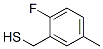 Benzenemethanethiol ,2-fluoro-5-methyl-(9ci)Structure,357613-07-1Structure Benzenemethanethiol ,2-fluoro-5-methyl-(9ci) Structure,357613-07-1Structure