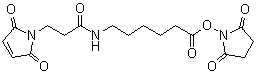 N-琥珀酰亞胺基 6-(3-馬來酰亞胺基丙酰胺基)己酸酯結(jié)構(gòu)式_367927-39-7結(jié)構(gòu)式