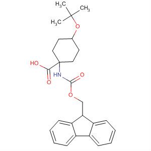 (9ci)-4-(1,1-二甲基乙氧基)-1-[[(9h-芴-9-基甲氧基)羰基]氨基]-環(huán)己烷羧酸結(jié)構(gòu)式_369403-10-1結(jié)構(gòu)式