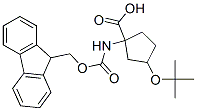 (9ci)-3-(1,1-二甲基乙氧基)-1-[[(9h-芴-9-基甲氧基)羰基]氨基]-環(huán)戊烷羧酸結構式_369403-19-0結構式