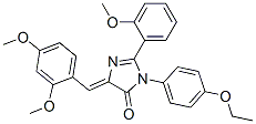 4H-imidazol-4-one,5-[(2,4-dimethoxyphenyl)methylene]-3-(4-ethoxyphenyl)-3,5-dihydro-2-(2-methoxyphenyl)- Structure,370092-15-2Structure