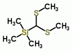 Bis(methylthio)(trimethylsilyl)methaneStructure,37891-79-5Structure Bis(methylthio)(trimethylsilyl)methane Structure,37891-79-5Structure