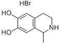 6,7-Dihydroxy-1-methyl-1,2,3,4-tetrahydroisoquinolinehydrobromideStructure,38221-21-5Structure 6,7-Dihydroxy-1-methyl-1,2,3,4-tetrahydroisoquinolinehydrobromide Structure,38221-21-5Structure