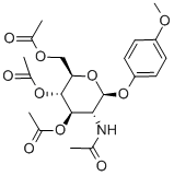 4-甲氧基苯基-2-乙酰氨基-3,4,6-三-o-乙?；?2-脫氧-beta-d-吡喃葡萄糖苷結(jié)構(gòu)式_38229-72-0結(jié)構(gòu)式