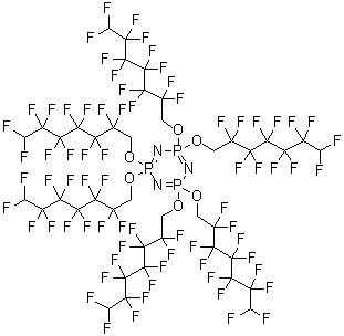 Hexakis(1h,1h,7h-perfluoroheptoxy)phosphazineStructure,3830-74-8Structure Hexakis(1h,1h,7h-perfluoroheptoxy)phosphazine Structure,3830-74-8Structure
