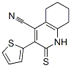 4-Quinolinecarbonitrile,1,2,5,6,7,8-hexahydro-3-(2-thienyl)-2-thioxo-Structure,383153-39-7Structure 4-Quinolinecarbonitrile,1,2,5,6,7,8-hexahydro-3-(2-thienyl)-2-thioxo- Structure,383153-39-7Structure