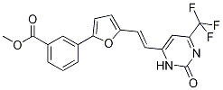 3-(5-{(e)-2-[2-氧代-6-(三氟甲基)-2,3-二氫嘧啶-4-基]乙烯基}-2-呋喃基)苯甲酸甲酯結構式_385376-07-8結構式