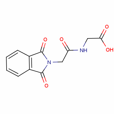 N-((1,3-二氫-1,3-二氧代-2H-異吲哚-2-基)乙?；?甘氨酸結(jié)構(gòu)式_3916-40-3結(jié)構(gòu)式