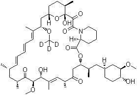 雷帕霉素-[D3]結(jié)構(gòu)式_392711-19-2結(jié)構(gòu)式