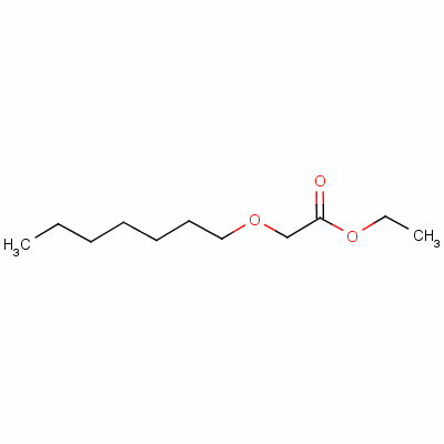 正庚氧基乙酸乙酯結(jié)構(gòu)式_3938-81-6結(jié)構(gòu)式