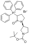 ((3S)-1-(叔丁氧基羰基)-2-氧代-[1,3-二吡咯烷]-3-基)三苯基溴化膦結(jié)構(gòu)式_400045-51-4結(jié)構(gòu)式