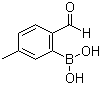 2-醛基-5-甲基苯硼酸結(jié)構(gòu)式_40138-17-8結(jié)構(gòu)式