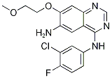 N4-(3-氯-4-氟苯基)-7-(2-甲氧基乙氧基)-4,6-喹唑啉二胺結(jié)構(gòu)式_402855-01-0結(jié)構(gòu)式