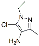 1H-pyrazol-4-amine, 5-chloro-1-ethyl-3-methyl-Structure,406188-94-1Structure 1H-pyrazol-4-amine, 5-chloro-1-ethyl-3-methyl- Structure,406188-94-1Structure