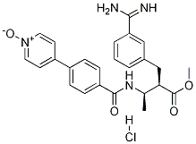 4-(4-((2R,3r)-3-(3-carbamimidoylbenzyl)-4-methoxy-4-oxobutan-2-ylcarbamoyl)phenyl)pyridine 1-oxide (hydrochloride)Structure,409081-12-5Structure 4-(4-((2R,3r)-3-(3-carbamimidoylbenzyl)-4-methoxy-4-oxobutan-2-ylcarbamoyl)phenyl)pyridine 1-oxide (hydrochloride) Structure,409081-12-5Structure