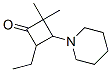 (9ci)-4-乙基-2,2-二甲基-3-(1-哌啶基)-環(huán)丁烷酮結(jié)構(gòu)式_412025-01-5結(jié)構(gòu)式