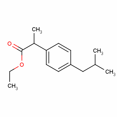 2-(4-異丁基苯基)丙酸乙酯結(jié)構(gòu)式_41283-72-1結(jié)構(gòu)式