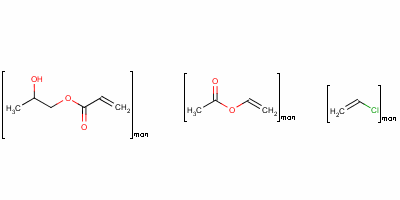 氯乙烯、乙酸乙烯酯、丙烯酸-β-羥丙酯三元共聚樹脂結(jié)構(gòu)式_41618-91-1結(jié)構(gòu)式