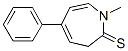 2H-azepine-2-thione, 1,3-dihydro-1-methyl-5-phenyl-Structure,41789-85-9Structure 2H-azepine-2-thione, 1,3-dihydro-1-methyl-5-phenyl- Structure,41789-85-9Structure