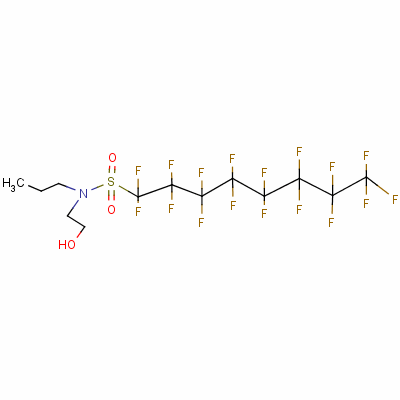 N-(2-hydroxyethyl)-n-propyl-1,1,2,2,3,3,4,4,5,5,6,6,7,7,8,8,8-heptadecafluorooctanesulfonamideStructure,4236-15-1Structure N-(2-hydroxyethyl)-n-propyl-1,1,2,2,3,3,4,4,5,5,6,6,7,7,8,8,8-heptadecafluorooctanesulfonamide Structure,4236-15-1Structure