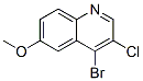4-Bromo-3-chloro-6-methoxyquinolineStructure,426842-71-9Structure 4-Bromo-3-chloro-6-methoxyquinoline Structure,426842-71-9Structure