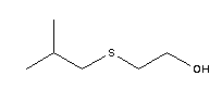 2-(異丁基硫代)乙醇結構式_42779-10-2結構式